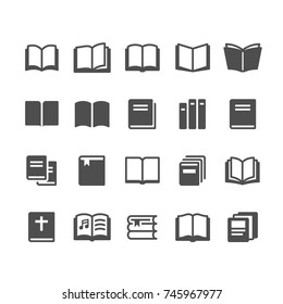 Book glyph icons