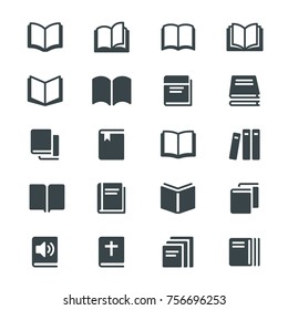 Book glyph icons