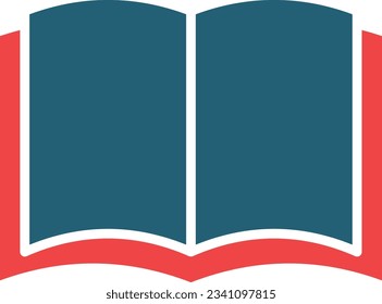 Book Glyph Two Color Icon For Personal And Commercial Use.
