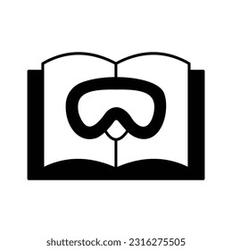 Book Glyph Vector Icon that can easily edit or modify

