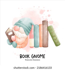 Bücherzwerg, Bibliotheksgnome, Vektorgrafik