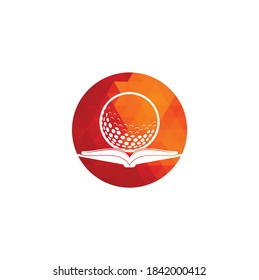 Book golf logo design vector. Golf Book Icon Logo Design Element