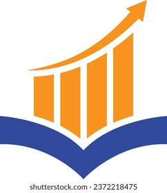 libro con gráfico para contabilidad