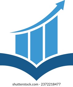 libro con gráfico para contabilidad