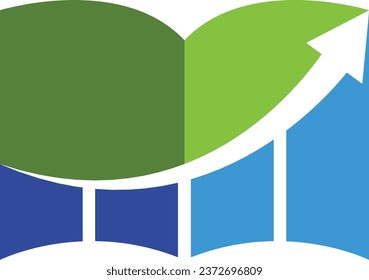libro con gráfico para contabilidad