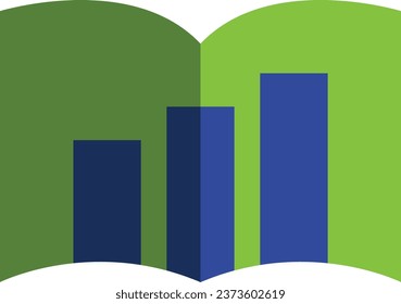 book with graphic for accounting	
