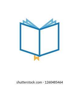The book graphic design template vector illustration