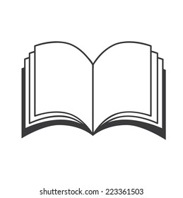 book graphic design , vector illustration