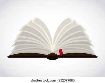 book graphic design , vector illustration