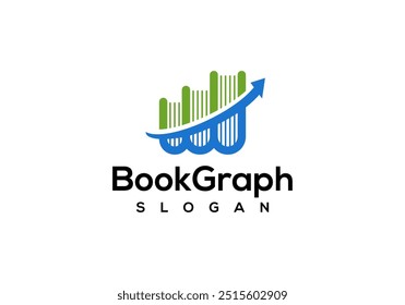 Image vectorielle de création de logo graphique de livre