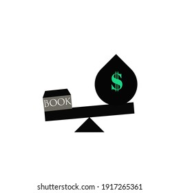 book graphic vector illustration is better than money