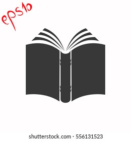 Book grey icon.