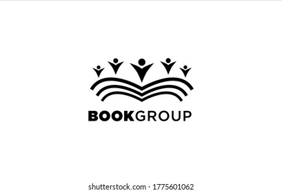 Book Group Logo Vector Templates Education