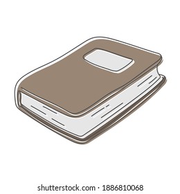 book hand drawn design vector illustration