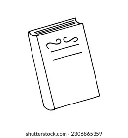 manual de libro dibujado en forma de doodle. 