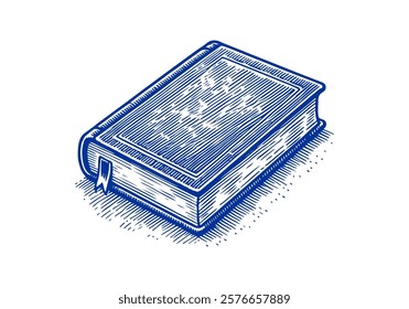 book hand drawn sketch vector