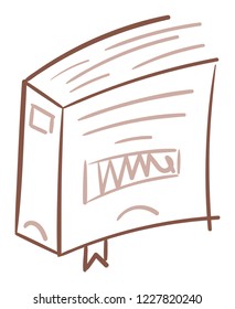 book hand drawn steep vector