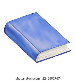 book hand drawn with watercolor painting style illustration