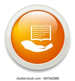book hand icon