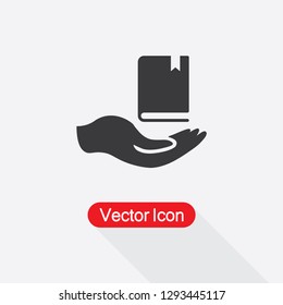 Book In The Hand Icon Vector Illustration Eps10