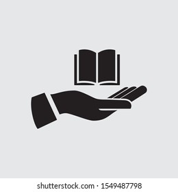Book In Hand, Vector icon