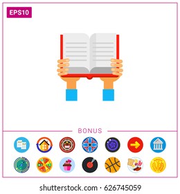 Book in Hands Icon
