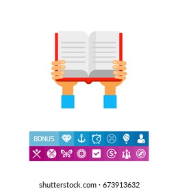 Book in Hands Icon