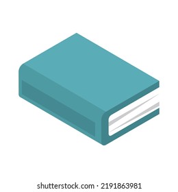 book hardcover isometric icon vector