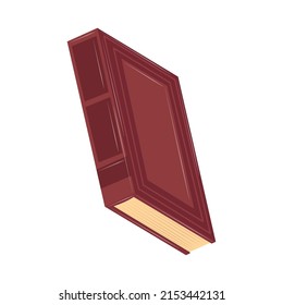 book hardcover style white background