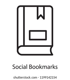 Book having social media symbol, social book 