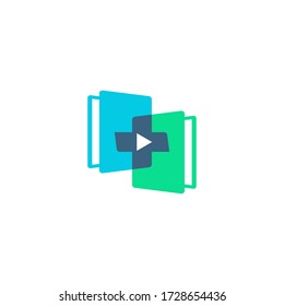 vector de logotipo de libro y estado