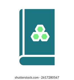 Book with Hexagonal Motif Graphic Simple Illustration