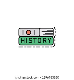 book, history, book icon. Element of history color icon for mobile concept and web apps. Color book, history, book icon can be used for web and mobile