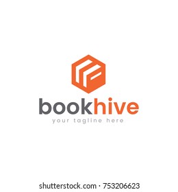 Book Hive Logo Design
