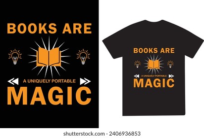 Book Hobbies T-shirt Design Vector