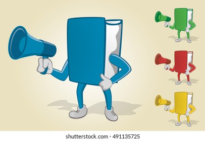 Book Holding Megaphone