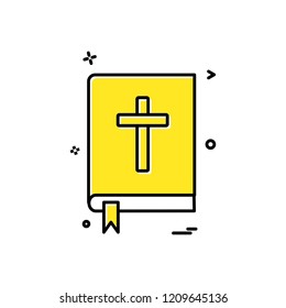 book holy bible icon vector design