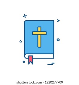book holy bible icon vector design