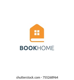 Book Home Logo Design.