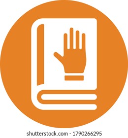 Book, Honesty, Orange Oath Icon