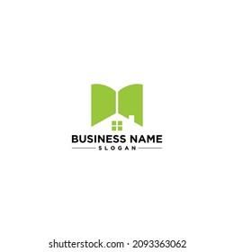 Book House Abstract Simple Modern Logo Vector and Stock Images