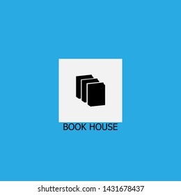 book house icon sign signifier vector
