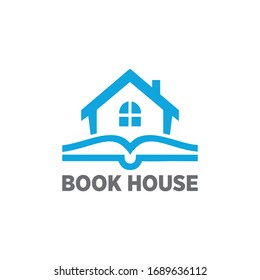 Book House Logo Building and Vector Library