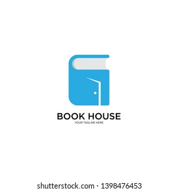 Book House Logo Design Vector