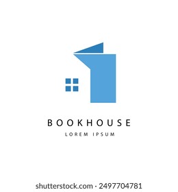 Book house logo symbol vector 