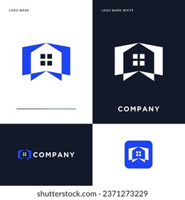 Logo des Buchhauses Vektorgrafik-Illustrationsdesign