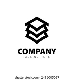 book house simple logo design, house logo, book logo