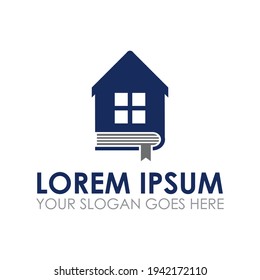 vector de la casa del libro, logotipo de librería