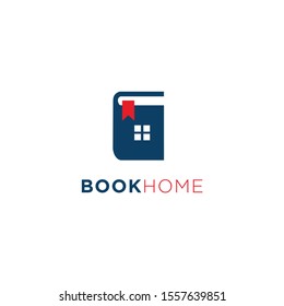 Book House,Home Logo Template Design Vector, Emblem, Design Concept, Creative Symbol, Icon