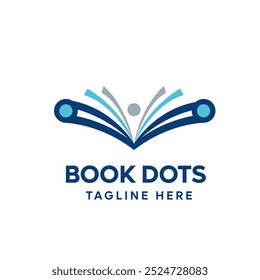 Book Human Dots Logo Template